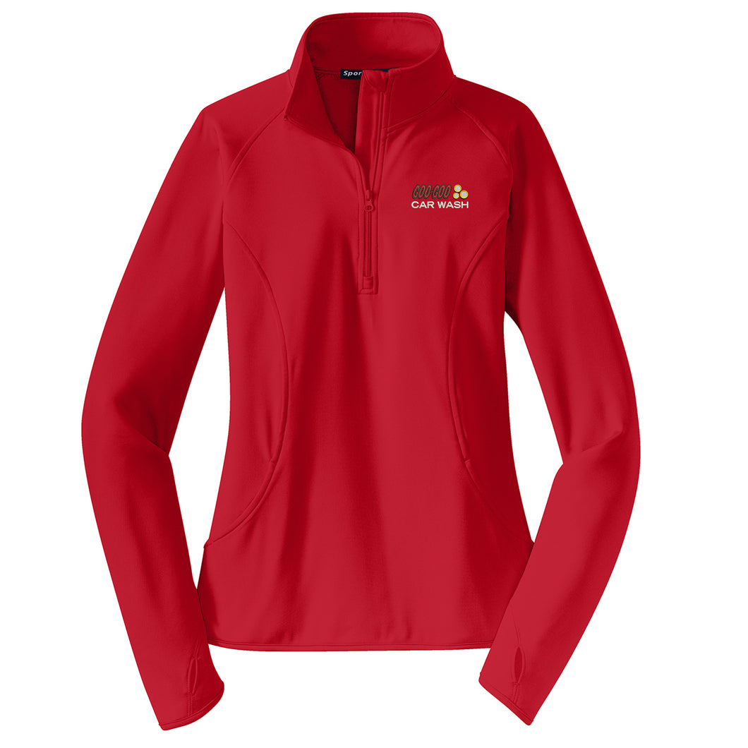 Goo-Goo Ladies 1/2 Zip Pullover