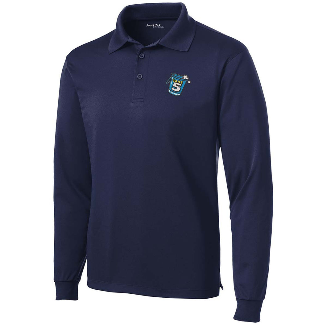 T5 Unisex Long Sleeve Polo - DMs